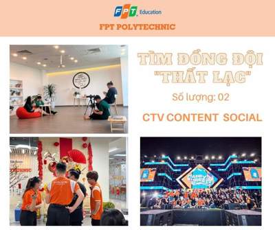 Cần tuyển CTV Content Social