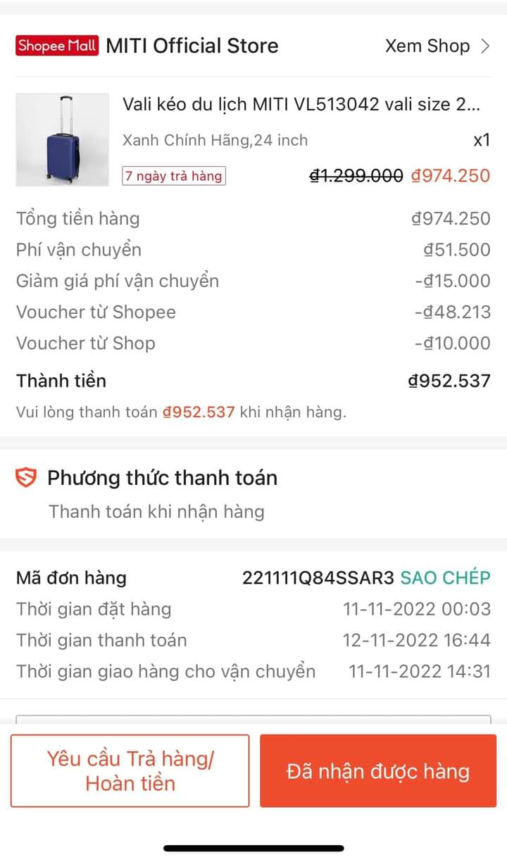 Thanh lý vali MiTi do mua nhầm size (4)