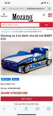 Thanh lý giường ô tô 2 tầng cho bé ít sử dụng mới 98%